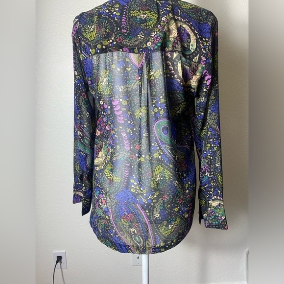 Dolan by Anthropologie Odessa Paisley Blouse sz Small - Picture 6 of 9